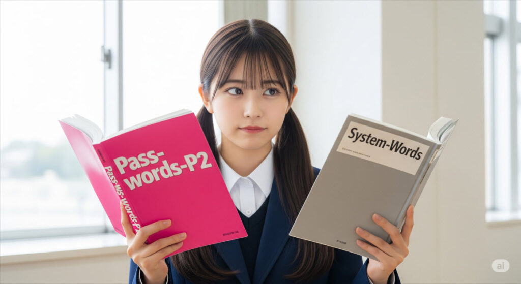 パス単準2級とシス単の収録語彙を比較