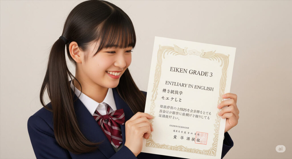英検3級の合格率と試験の難易度